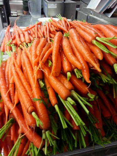 Prepping Thanksgiving in a Restaurant